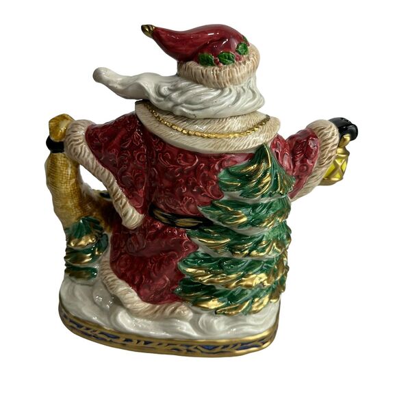 Fitz & Floyd Omnibus Collection1994 Renaissance Santa 2.25 Qt Christmas Pitcher - Picture 8 of 14